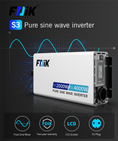Load image into Gallery viewer, FDIK 12V Inverter Or 24V Inverter Pure Sine Wave Inverter 4000W With Color Screen Display
