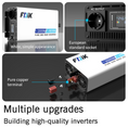 Load image into Gallery viewer, FDIK 12V Inverter Or 24V Inverter Pure Sine Wave Inverter 4000W With Color Screen Display
