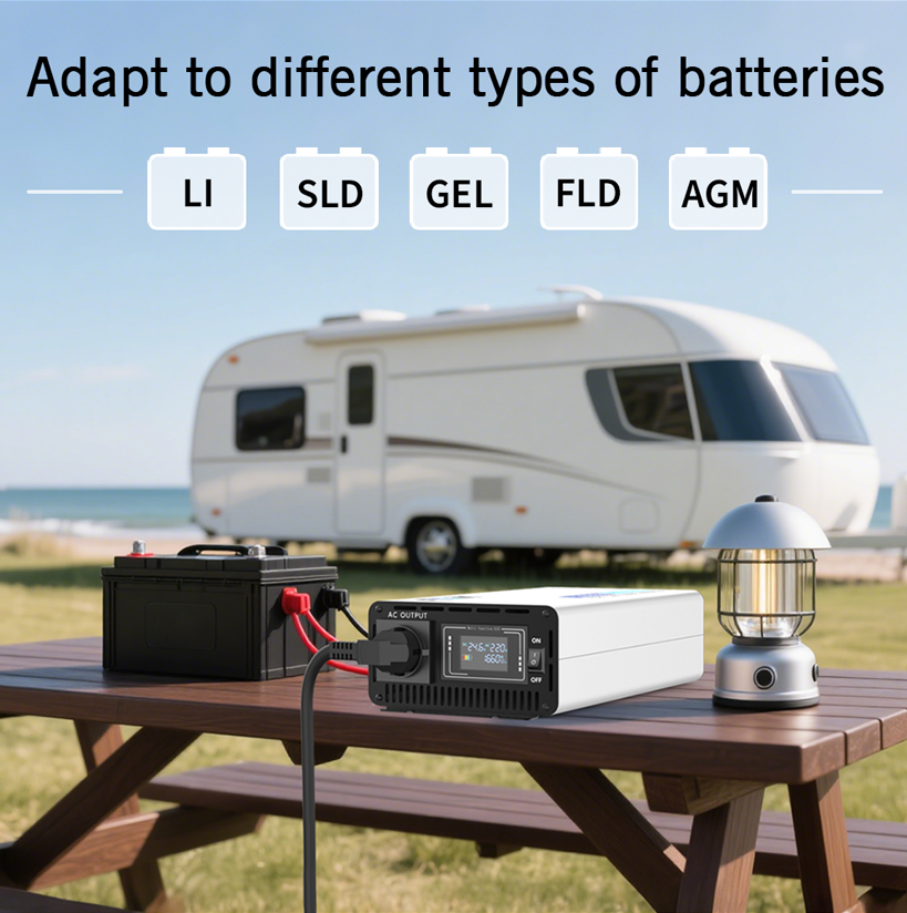 FDIK 12V Inverter Or 24V Inverter Pure Sine Wave Inverter 4000W With Color Screen Display