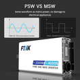 Load image into Gallery viewer, FDIK 12V Inverter Or 24V Inverter Pure Sine Wave Inverter 4000W With Color Screen Display

