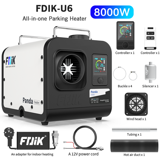 FDIK Heaters for vehicles 8KW 220V portable heater 12V 24V air parking heater